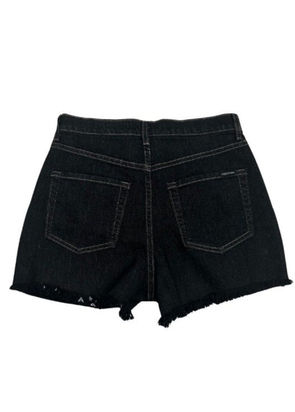 denim shorts back blue 