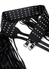 fringe belt with studs