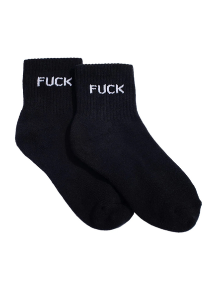 Zero Fucks Given Black Socks