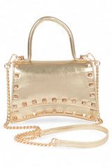 gold studded bag 