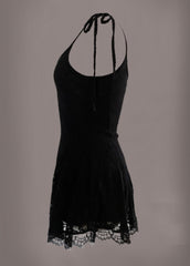 velvet mini dress