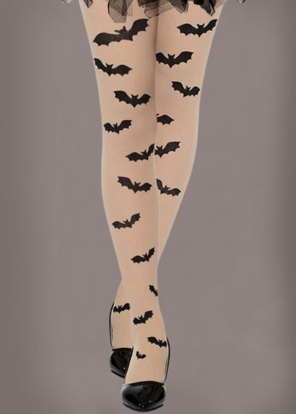 gothic bat tights Halloween Goth Vampire dracula costume festival ozzy 