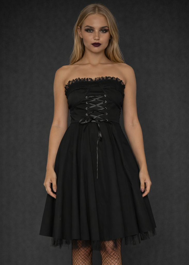 white christmas dresses Plaid Lace Up Gothic Mini Dress, Black / XL (Bust 91 cm) white christmas dresses Plaid Lace Up Gothic Mini Dress, Black / XL (Bust 91 cm)
