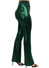 green sequin bell bottoms