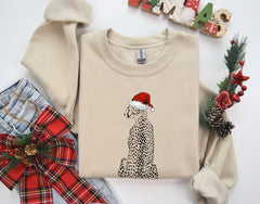 Beige Leopard Christmas Sweater