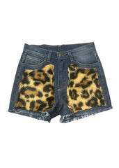leopard denim shorts festival boho concert outfit cheetah rocker rock'n'roll 