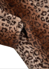 Close-up of leopard print fabric with a white background