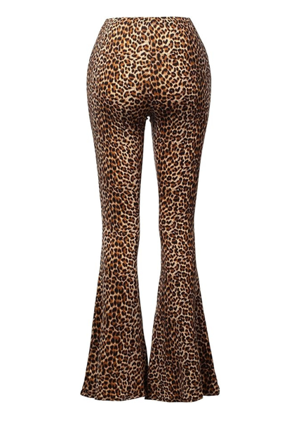 leopard print flare pants bell bottoms rocker rockstar wife concert outfit festival 