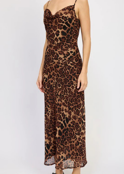 leopard maxi dress cheetah festival summer cami boho goth 