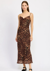 leopard maxi dress cheetah festival summer cami boho goth 