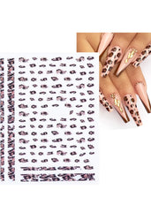 cheetah nail stickers