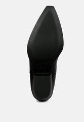 Ponsies Embroidered Cowboy Calf Boots