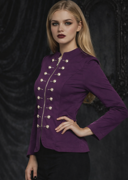 Purple Gothic Military Jacket