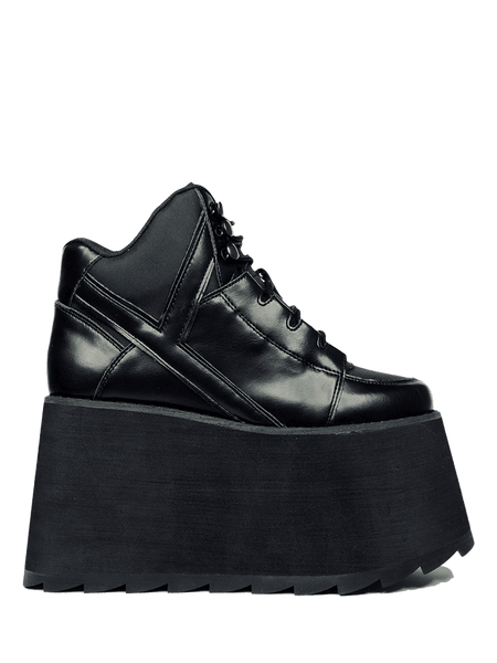 YRU Qozmo 2 black Platform shoes