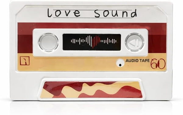 Vintage mixtape greeting card for personalized voice messages and audio recordings