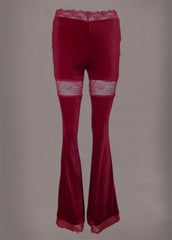red velvet bell bottoms