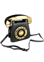 Telephone Shaped Handbag Retro Phone Purse