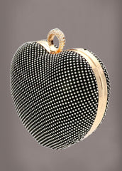 rhinestone heart purse