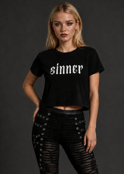 Sinner Gothic Crop Top