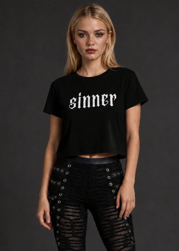 Sinner Gothic Crop Top