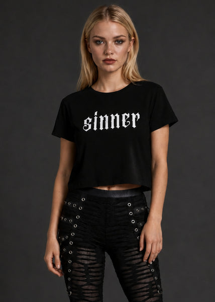 Sinner Gothic Crop Top