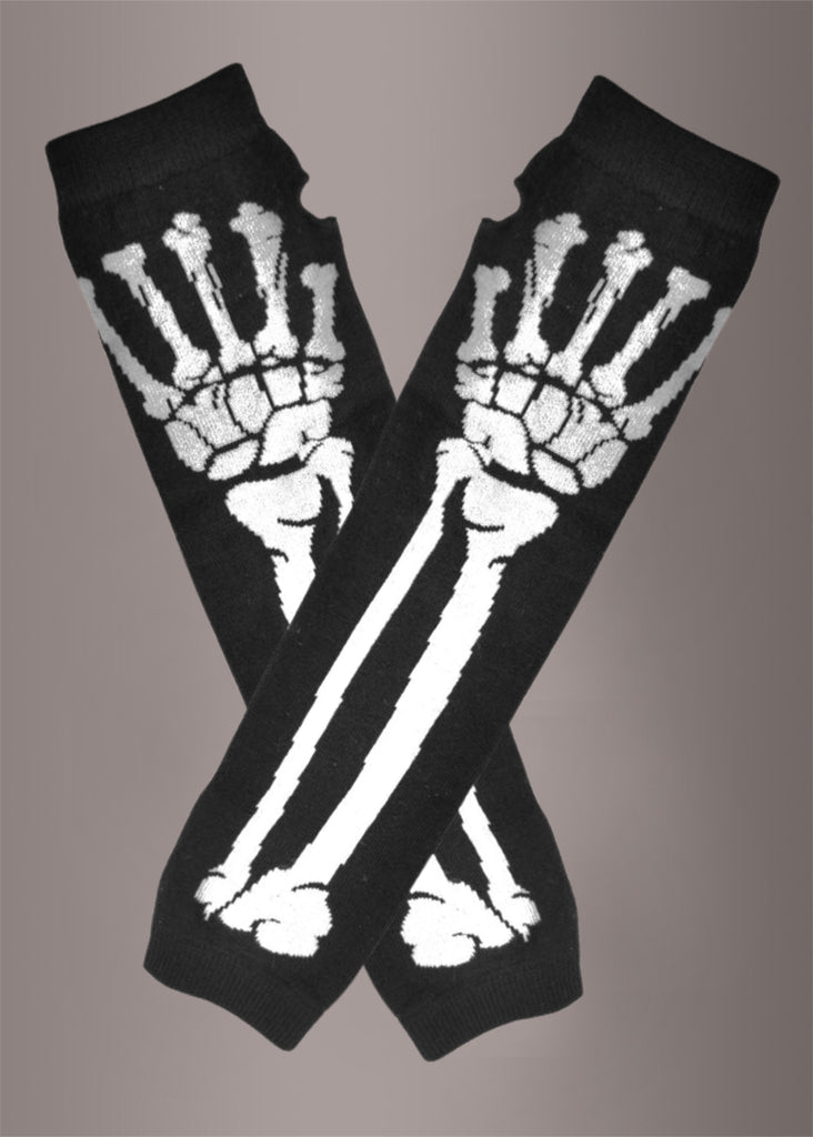 skeleton arm warmers