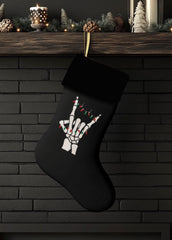 Happy Skullidays Totenkopf Weihnachtsstrumpf