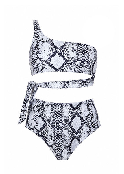 Athena Snake Print One-Piece Swimsuit