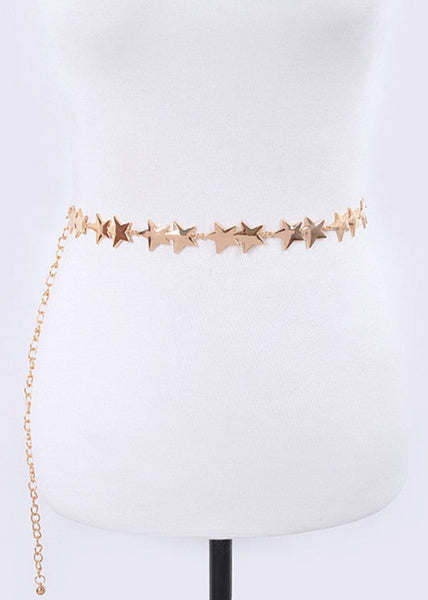 gold star belt festival wear outfit boho celestial starchild rockstar wife 