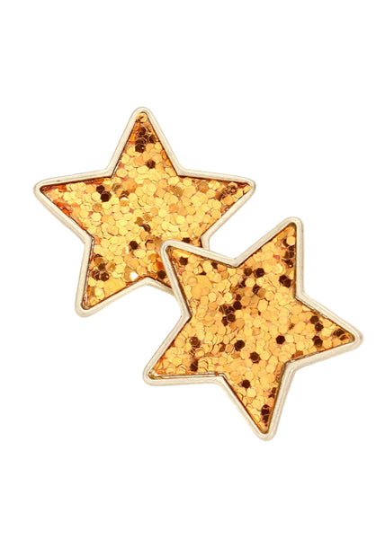 Gold star-shaped earrings celestial stars festival stud earrings Festival 