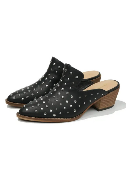 studded mule shoes booties boots festival concert rocker stage wear 