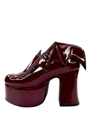YRU VAMPIRA OXBLOOD Burgundy Vegan Leather Platform Boots