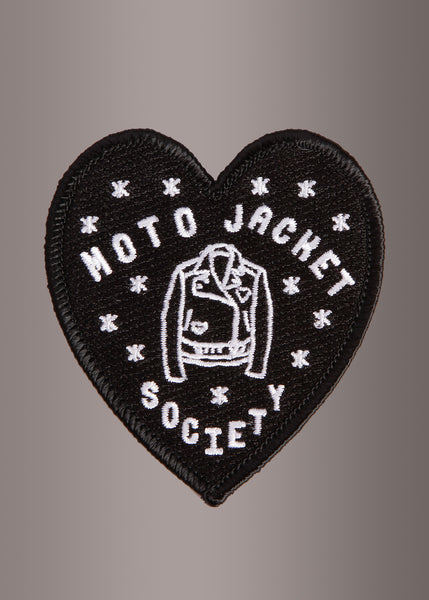 MOTO JACKET SOCIETY Heart Shaped Patch by Banana Bones