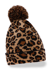 leopard beanie 