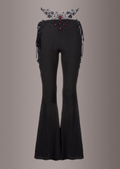 black lace bell bottoms
