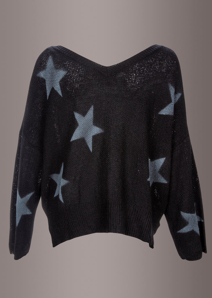 Star Sweater Cropped Star Sweater Star Knit Sweater Pretty