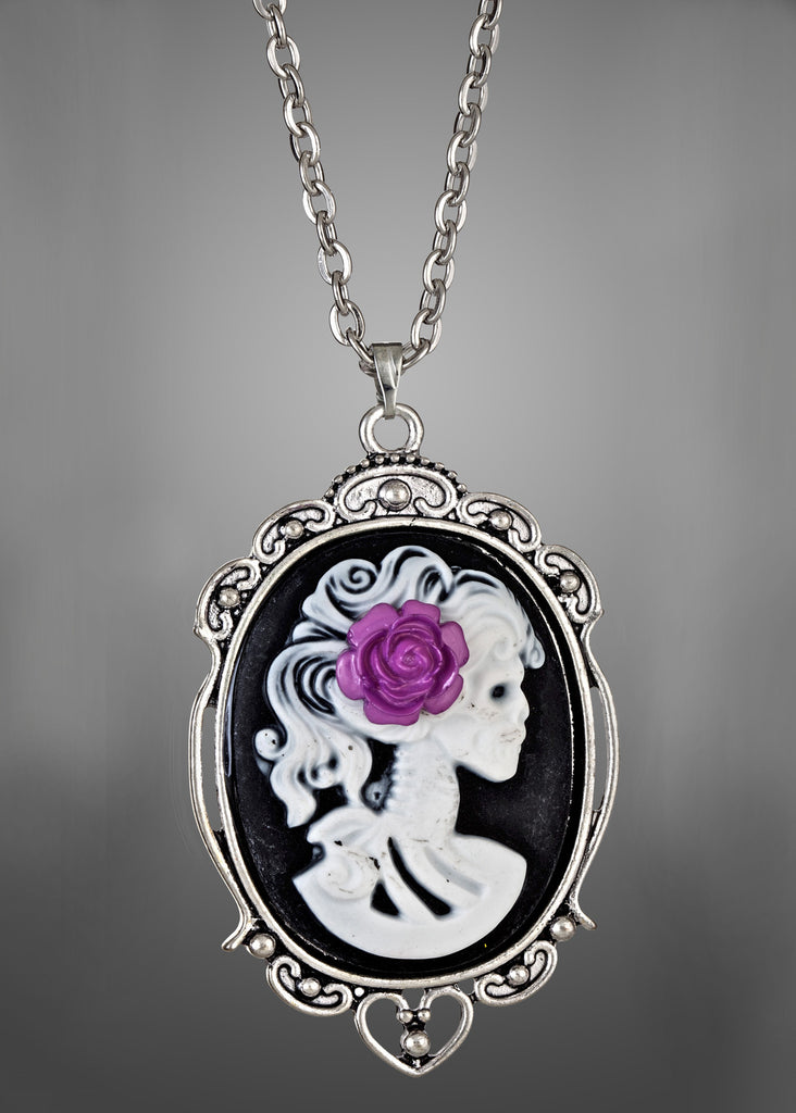 Skull Cameo Necklace