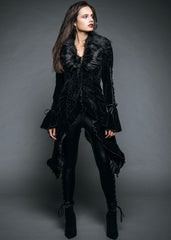 Victorian Black Velvet Jacket