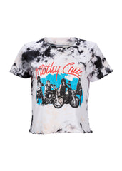 Motley Crue Cropped Tie Dye Band Shirt by Prince Peter