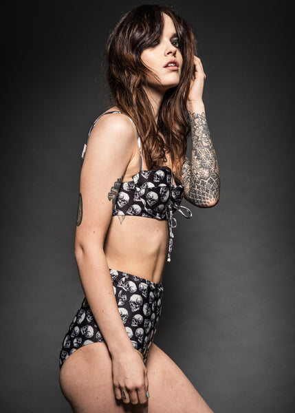 Skull bathing suit