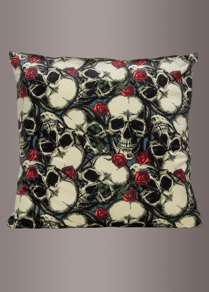 Skull Throw Pillow