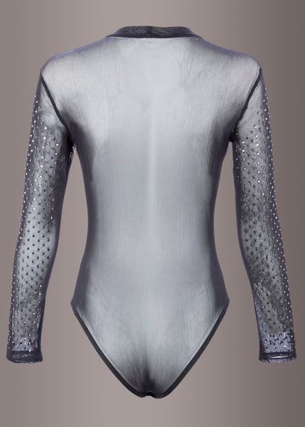 sheer long sleeve bodysuit
