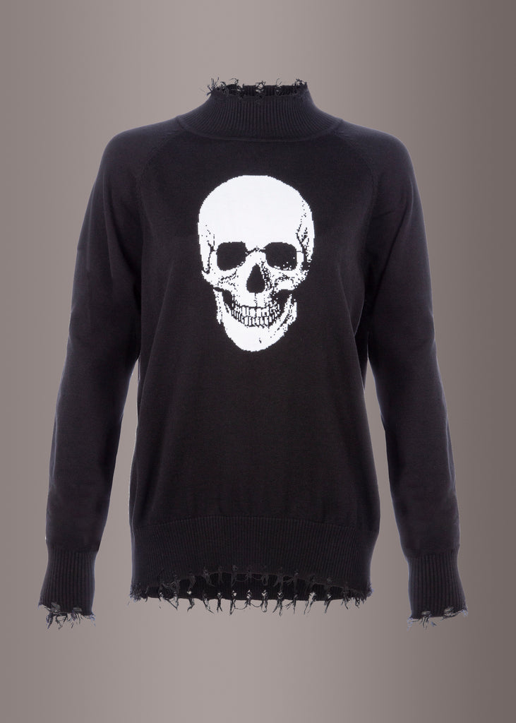 Xmas Skeleton Sweatshirt L - Goth Mens Outerwear
