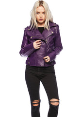 Purple Leather Jacket