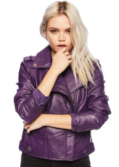Purple Biker Jacket