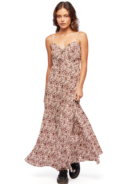 animal print maxi dress
