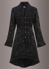 black brocade gothic coat