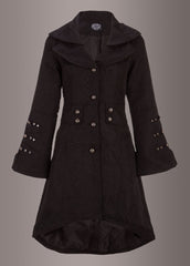 black brocade gothic coat