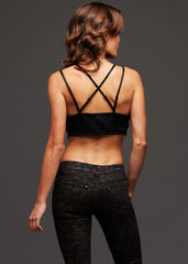 black crochet bustier