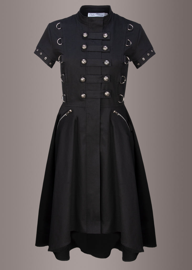 Black Gothic Dress | Studded Goth Dress | Corset Dress | Emo Dress | Pretty Attitude Black Gothic Dress | Studded Goth Dress | Corset Dress | Emo Dress | Pretty Attitude